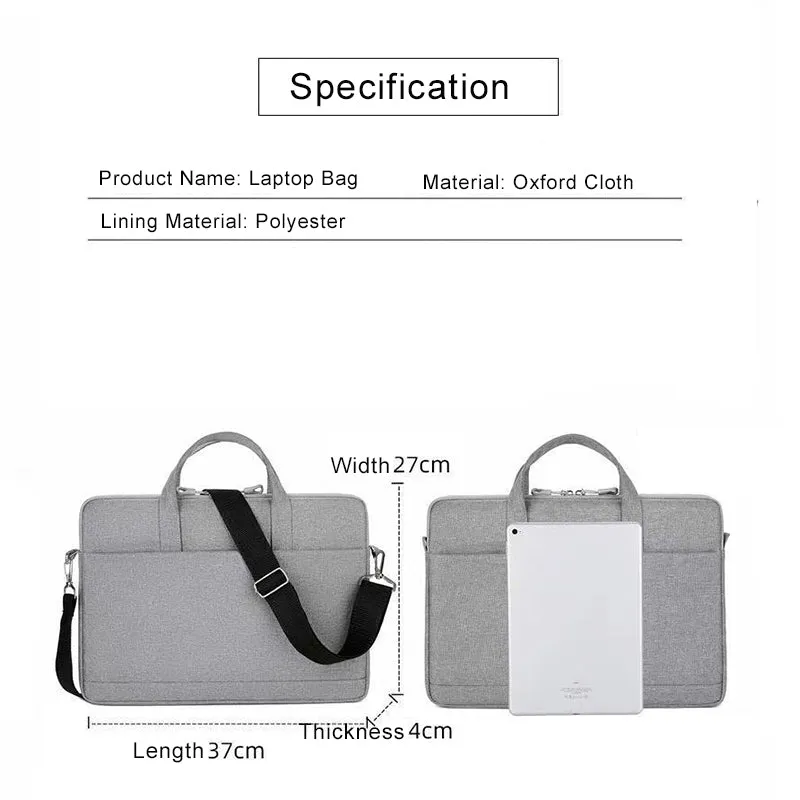 028 Series Laptop Case Simple Style Laptop Handbag Computer Carrying Case for 13-13.3 inch Laptop