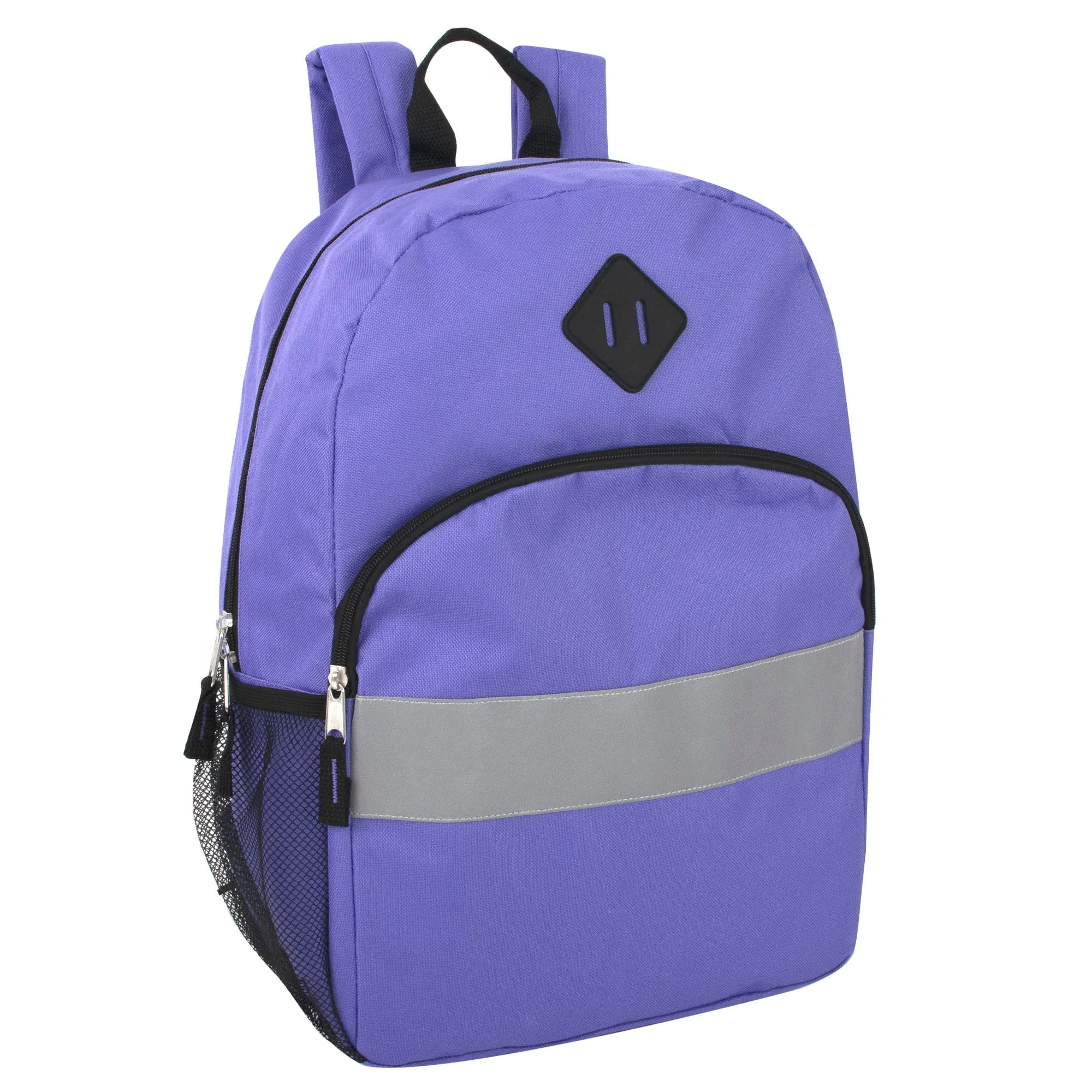 17 Inch Safety Reflective Backpack With Side Pocket