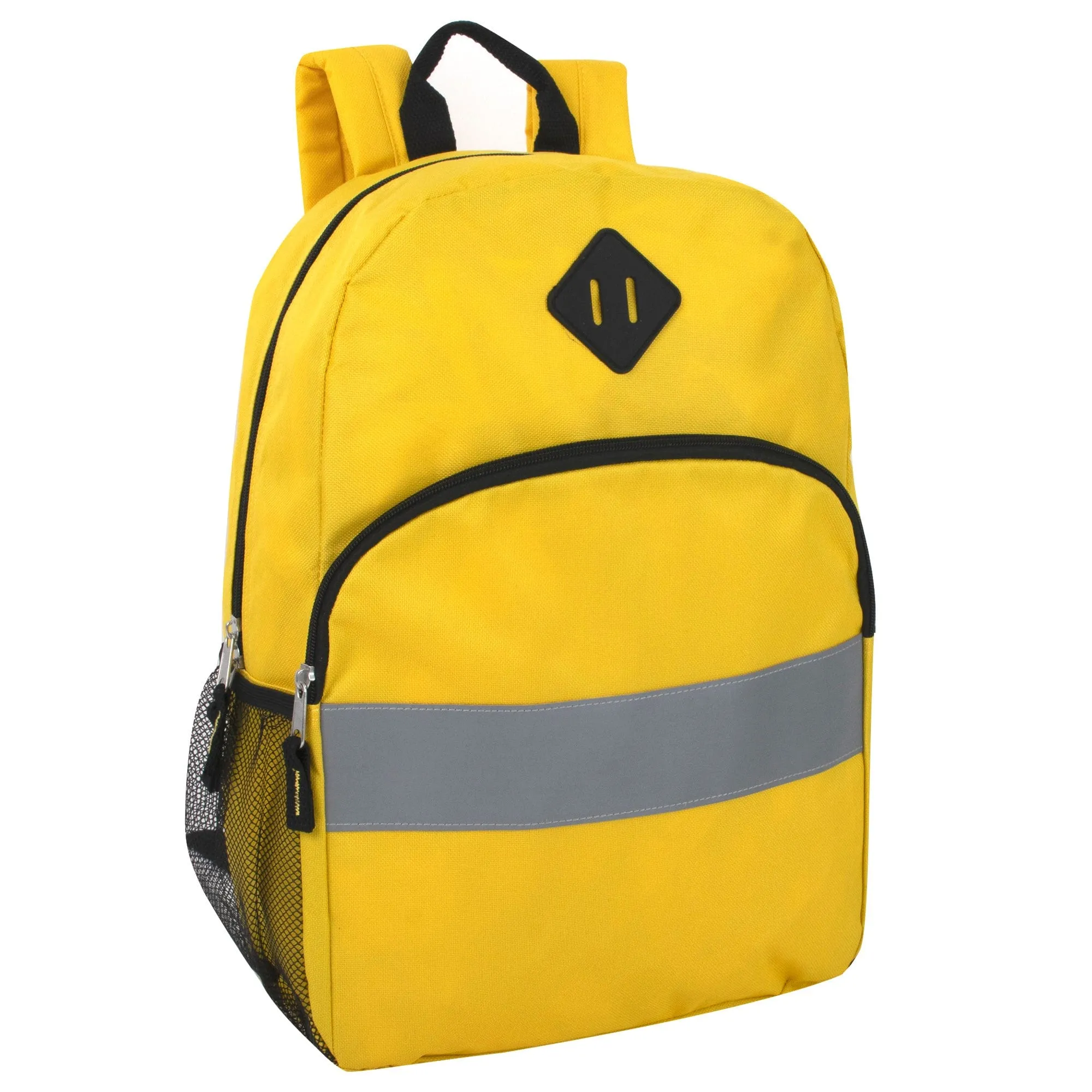 17 Inch Safety Reflective Backpack With Side Pocket