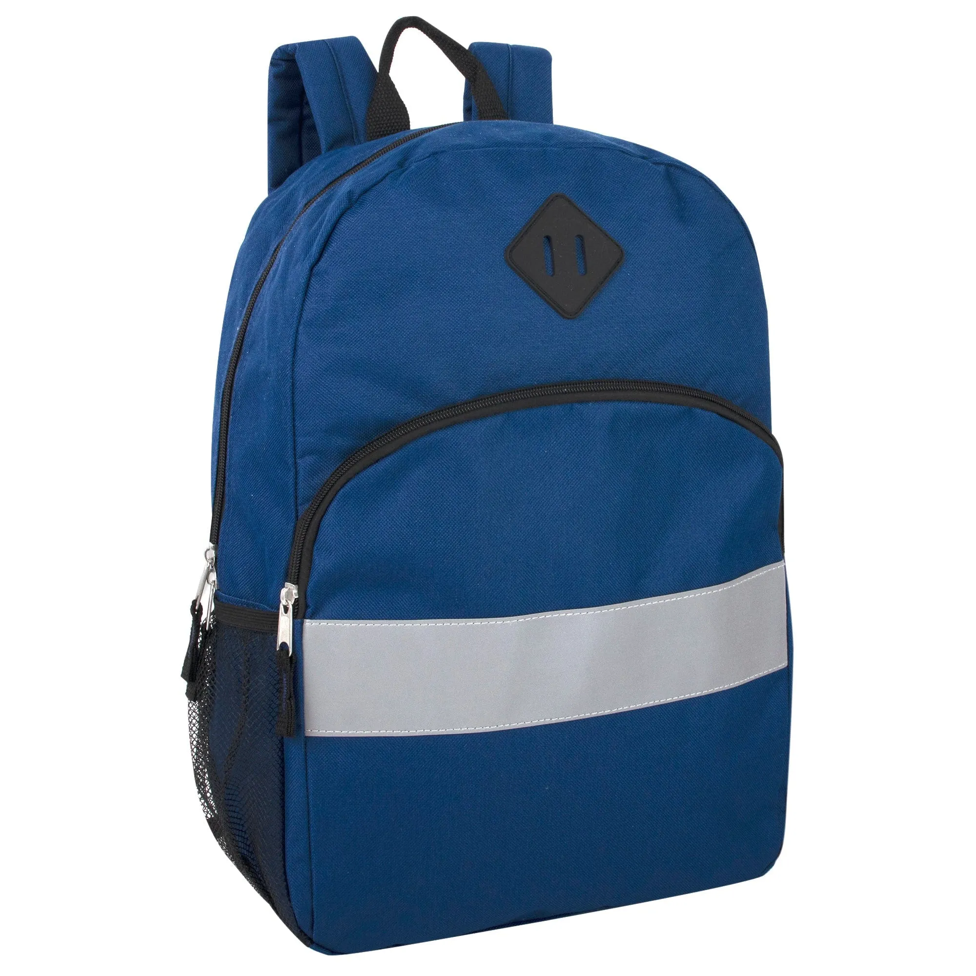 17 Inch Safety Reflective Backpack With Side Pocket