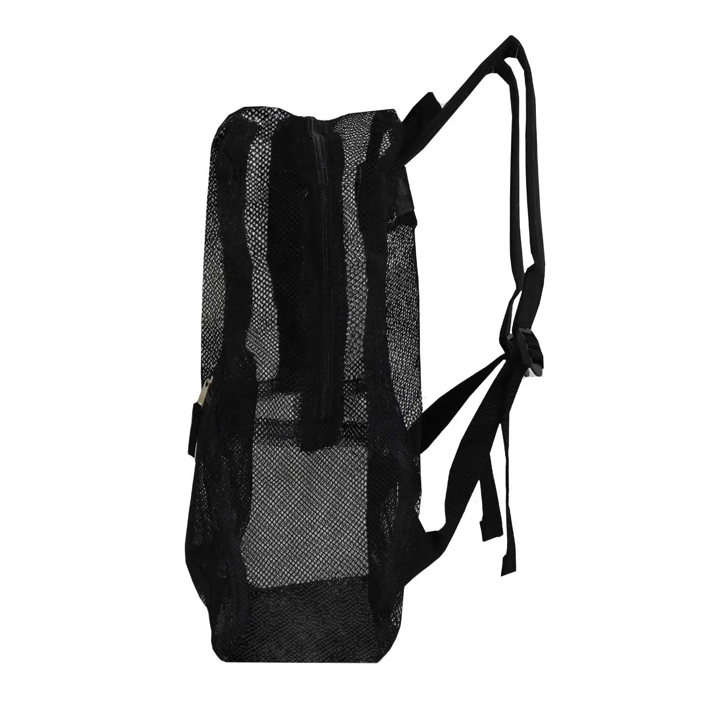 17" See Through Mesh Backpacks - Black -Wholesale Case of 24 Bookbags