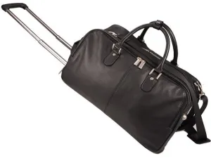 Adpel Memphis Nappa Leather Duffel Bag | Black