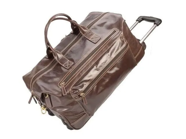 Adpel Skyline Trolley Travel Duffel Bag | Brown