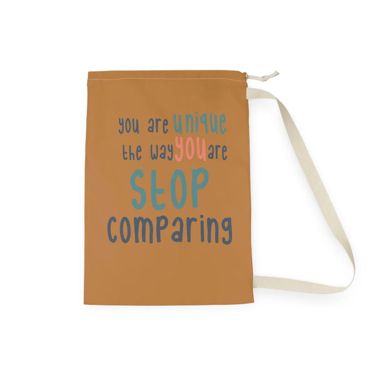 Affirmation Feminist pro choice Laundry Bag - I am UNIQUE