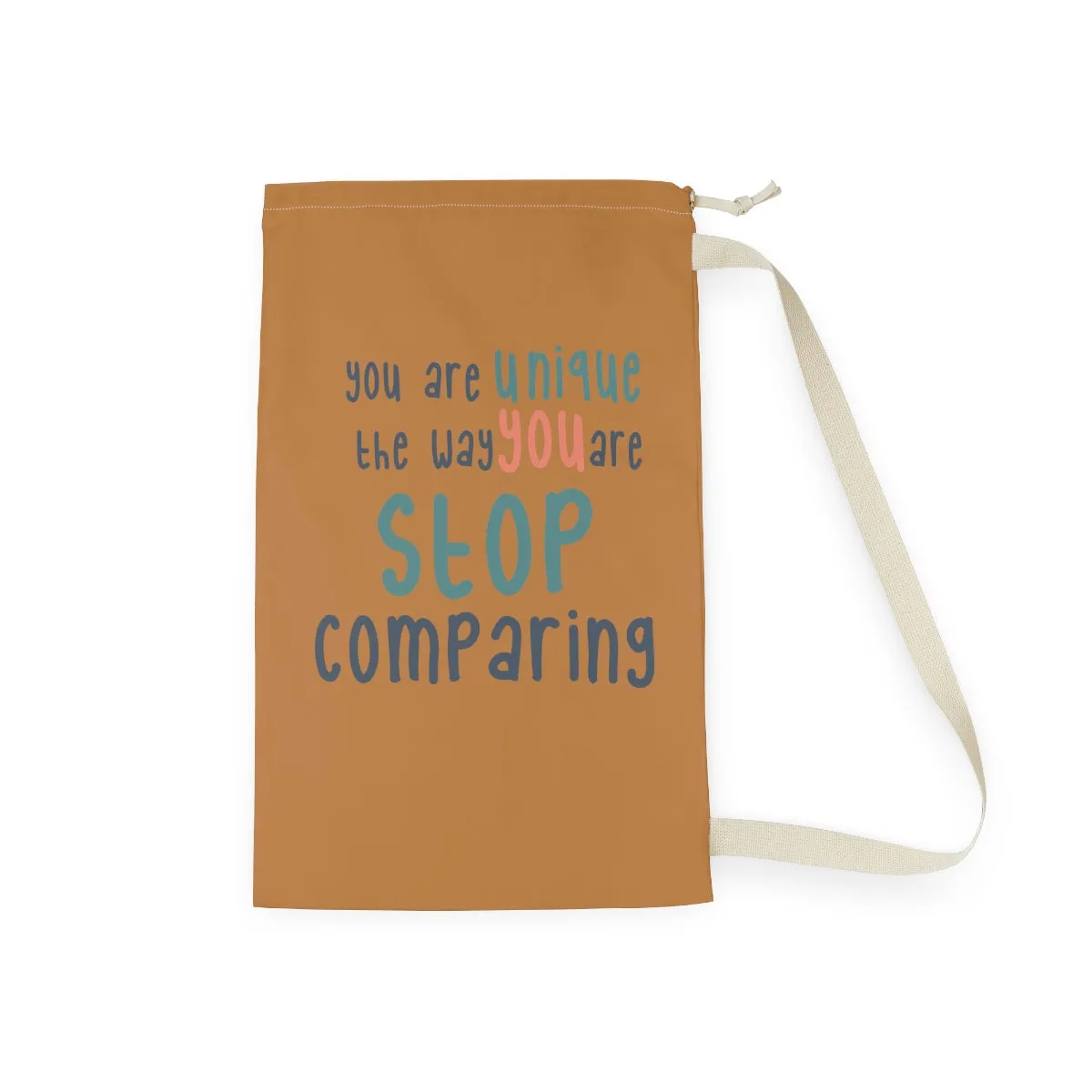 Affirmation Feminist pro choice Laundry Bag - I am UNIQUE