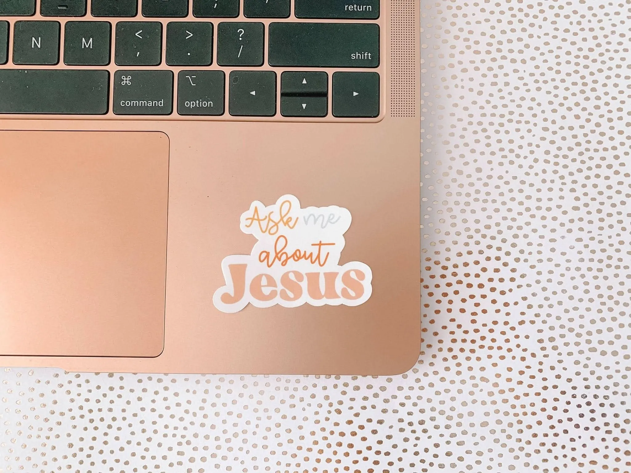 Ask Me About Jesus Sticker