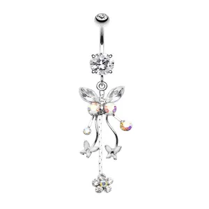 Belly Ring - Butterfly Fluttering