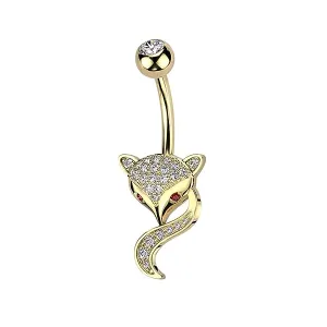 Belly Ring - Fox Gold