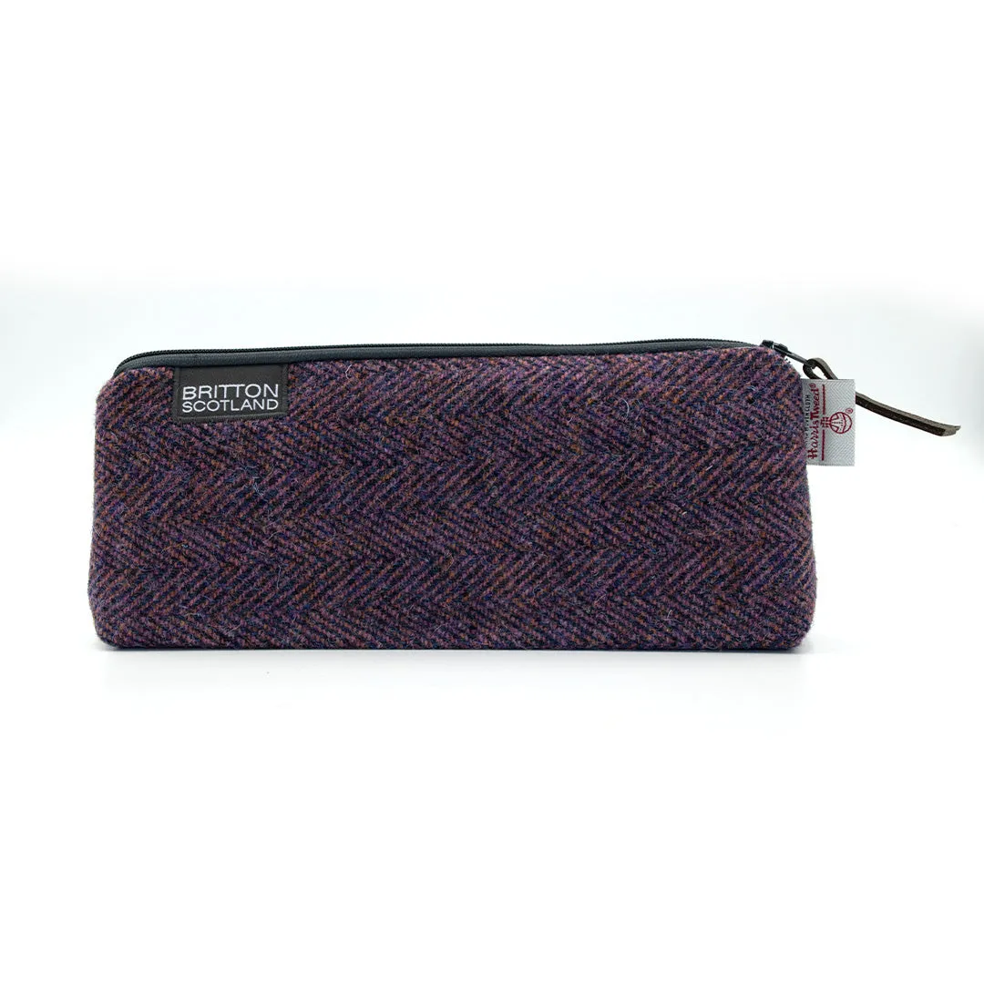 Britton Scotland Handmade Harris Tweed Medium Pencil Case