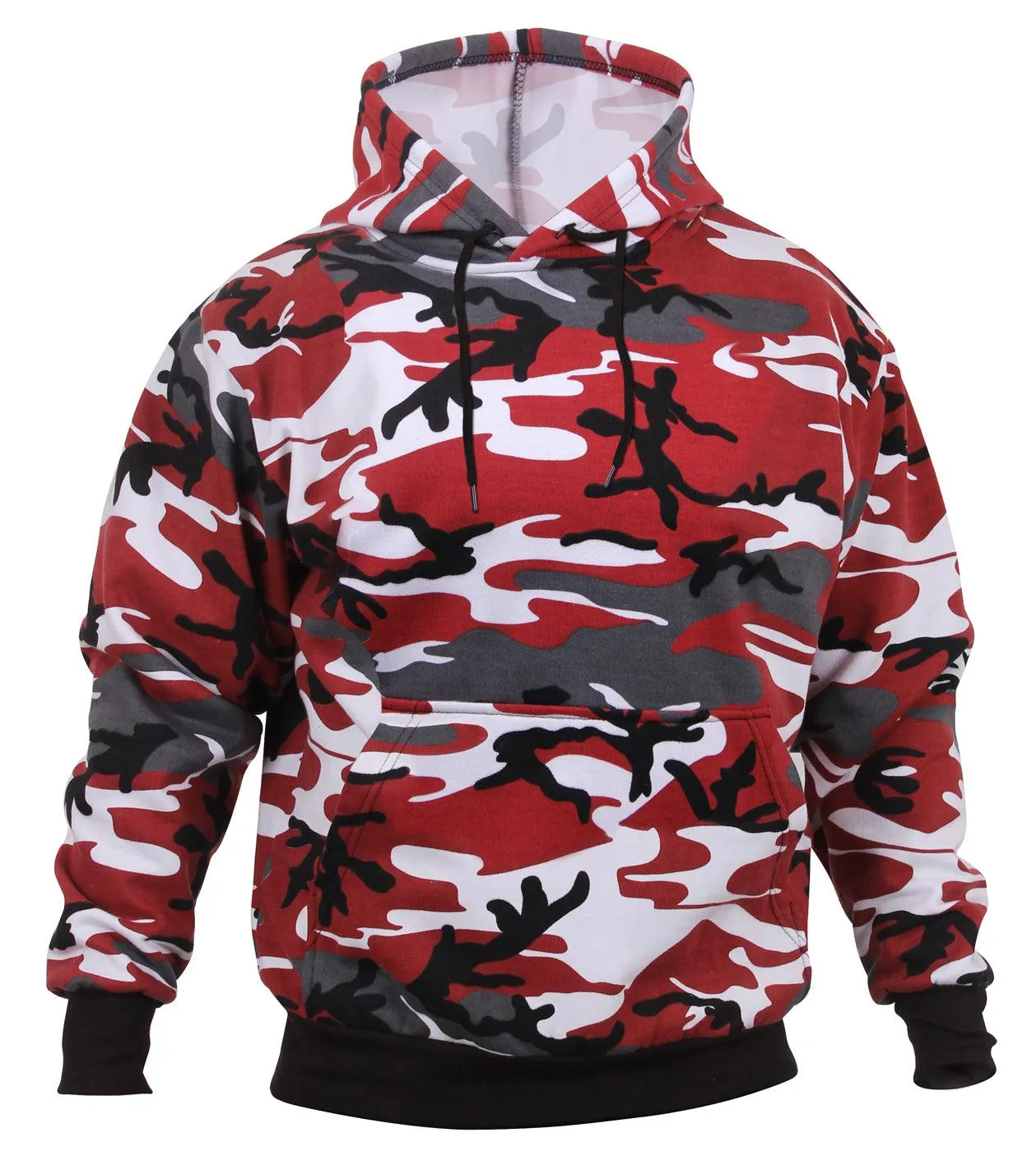 Camo Pullover Hooded Sweatshirt