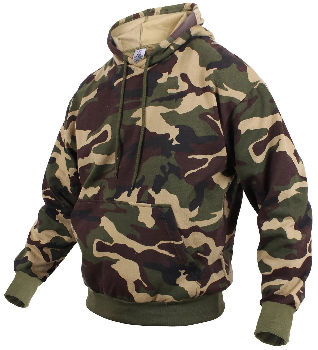 Camo Pullover Hooded Sweatshirt