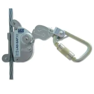 Capital Safety Lad-Saf X2 Detachable Cable Sleeves, 11/16", Self-locking/Closing-Gate Connector, 70007479622