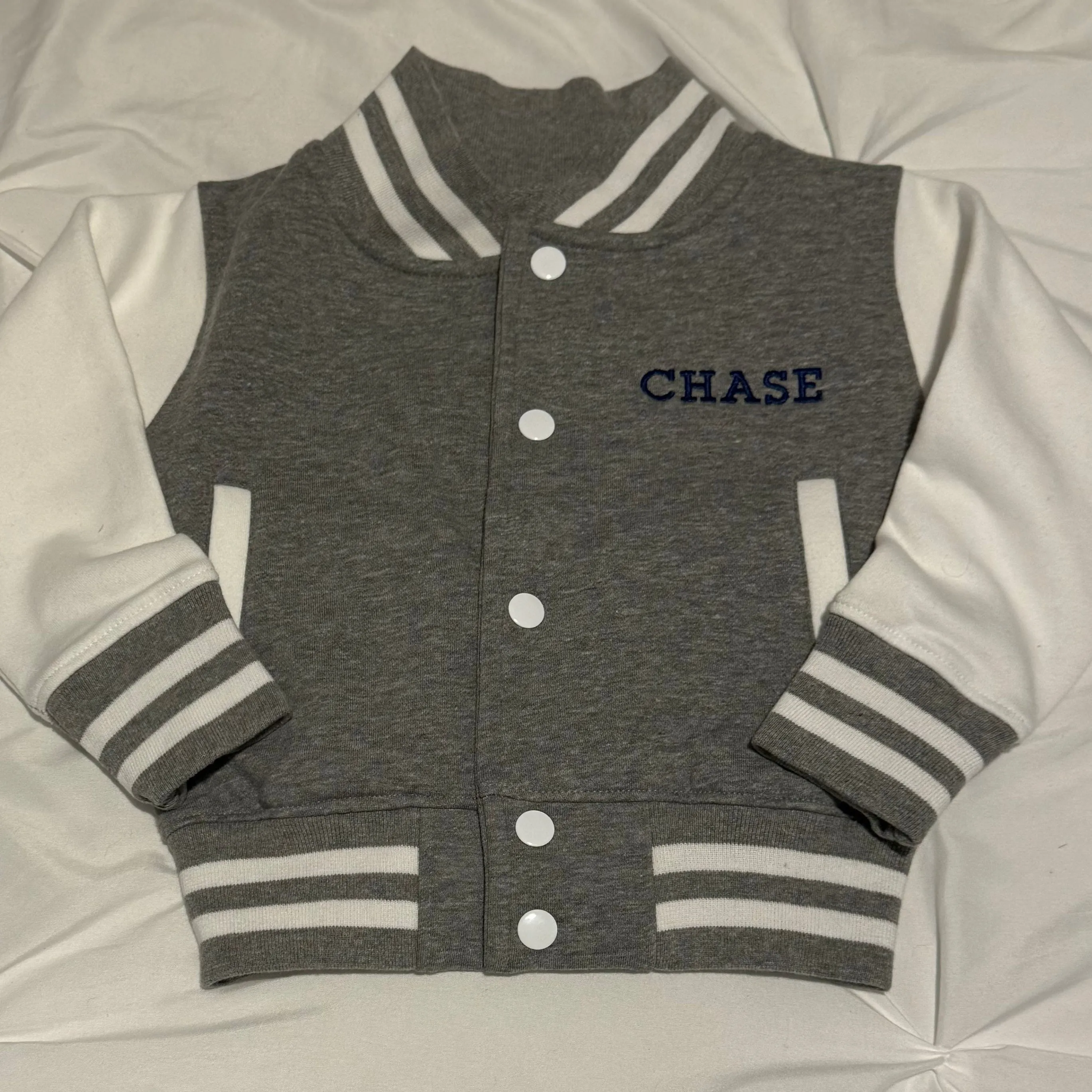 DTD Custom Embroidered Baby Varsity Jacket