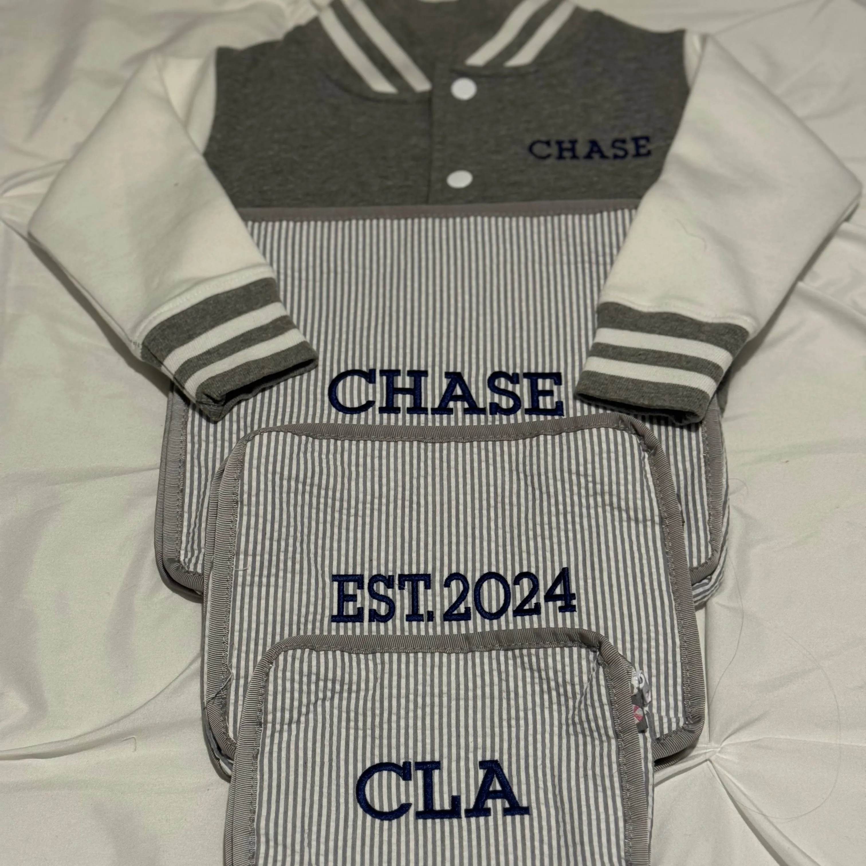 DTD Custom Embroidered Baby Varsity Jacket