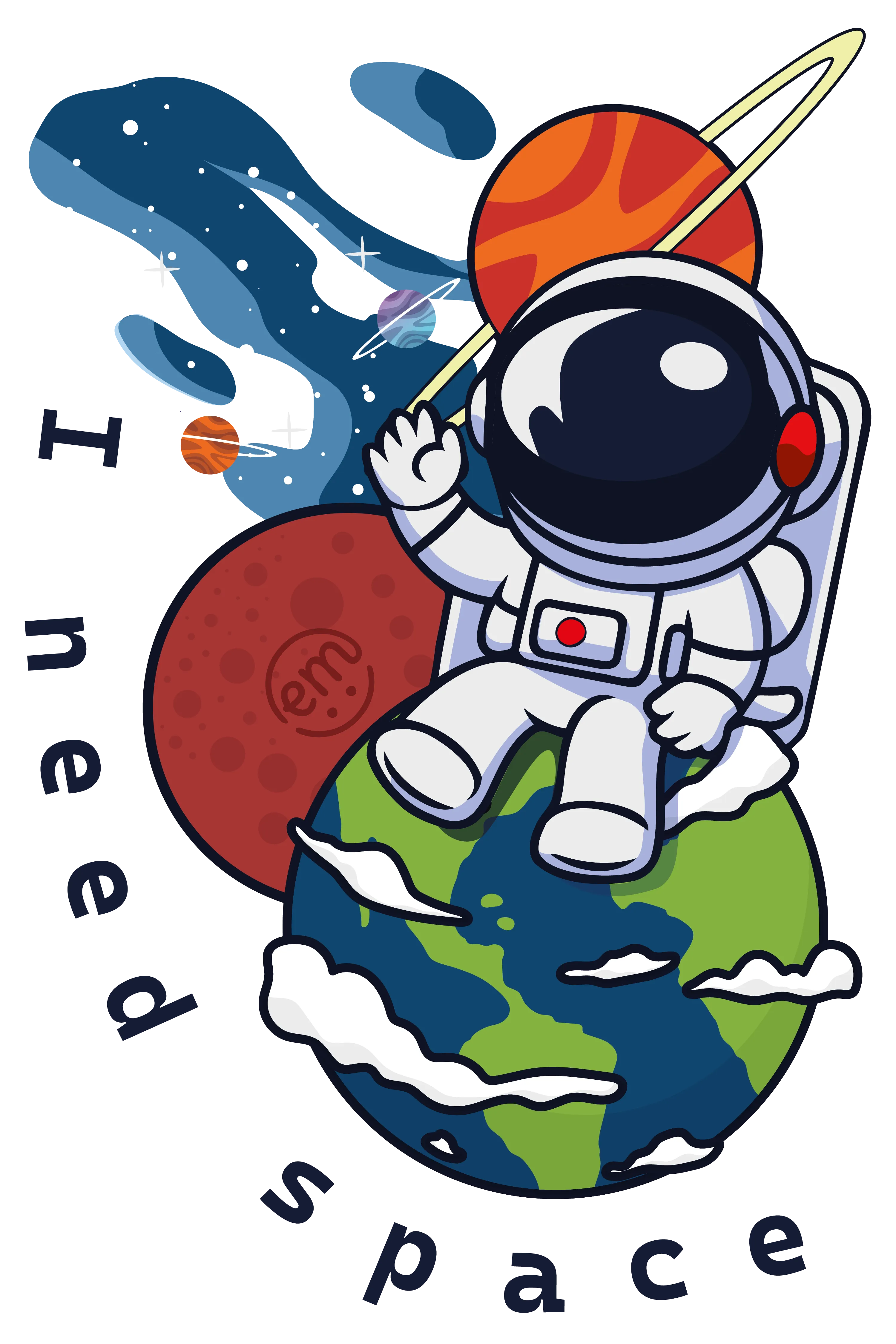 ExpressionMed Astronaut Decal Sticker