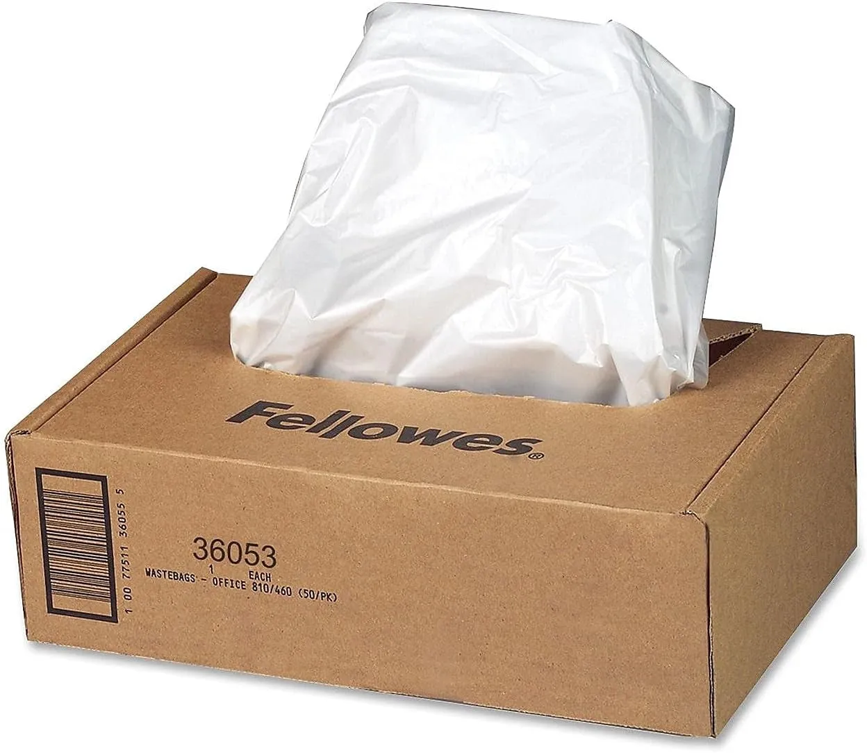 Fellowes 36053 Shredder Bags, 9 Gal, F/99CI,90S, 15-Inch X14-Inch X30-Inch , 100/CT,CL