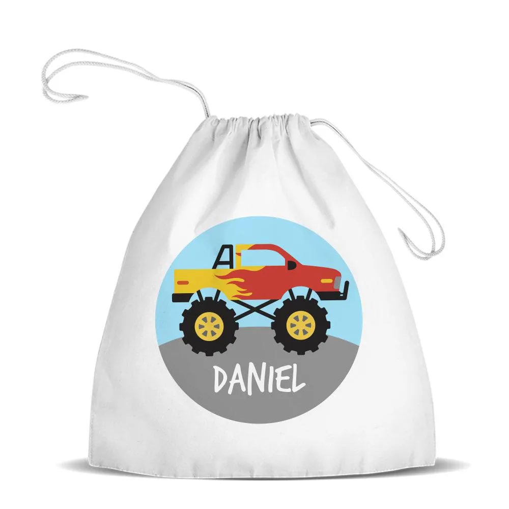 Flaming Truck Premium Drawstring Bag (Temporarily Out of Stock)