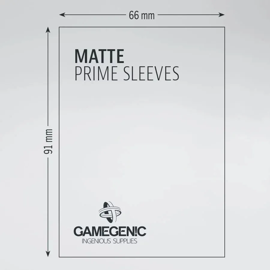 Gamegenic Matte Prime Sleeves - Black (100pk)