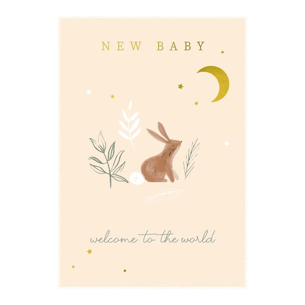 Greeting Card New Baby Welcome to the World