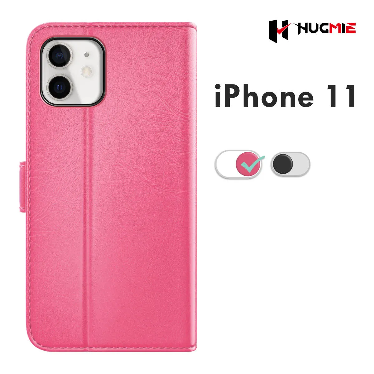 Hugmie® Classic Series iPhone 11 Leather Folio Case