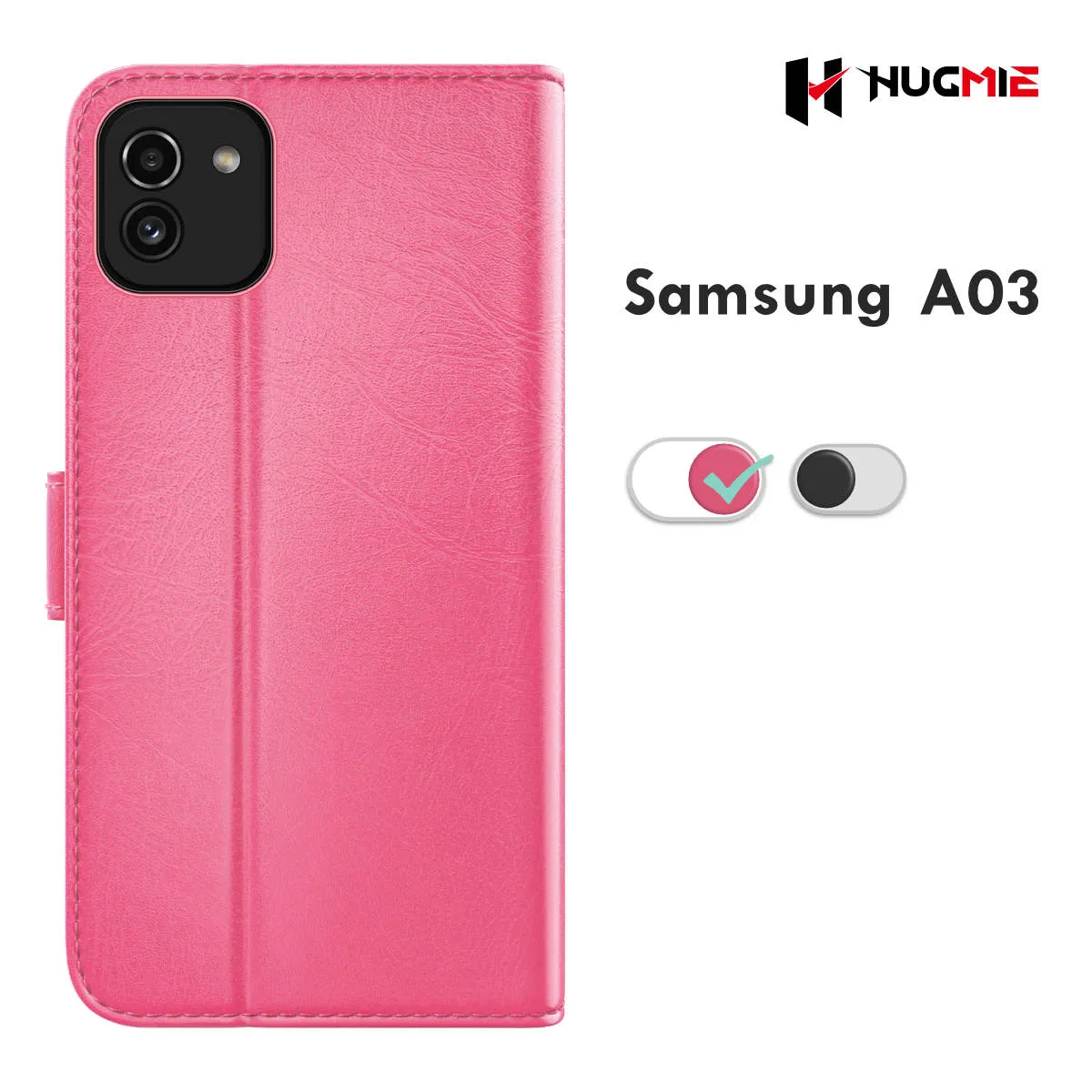 Hugmie® Classic Series Samsung A03 Leather Folio Case