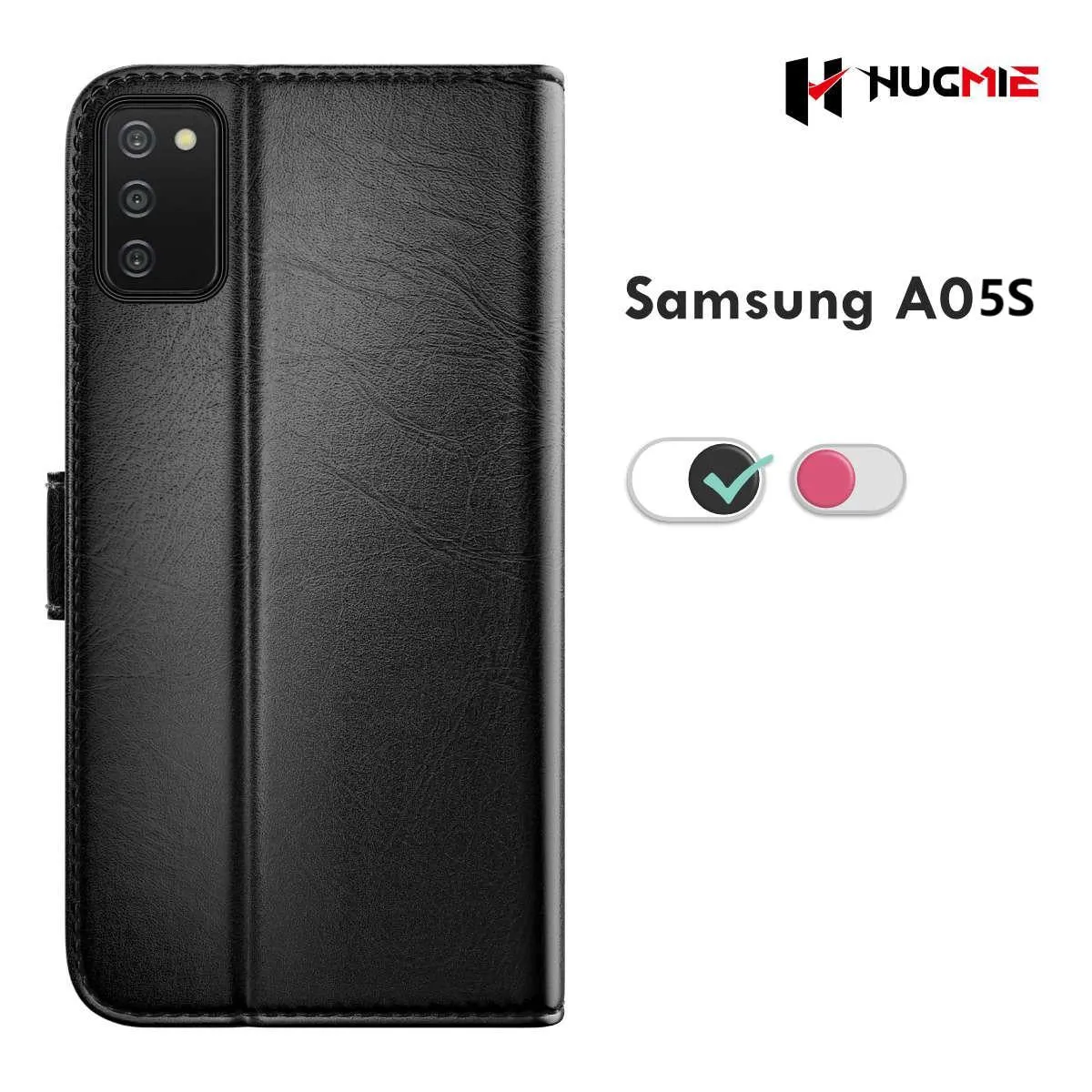 Hugmie® Classic Series Samsung A05s Leather Folio Case