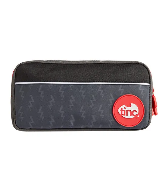 Kronk Black Triple Zip Pencil Case