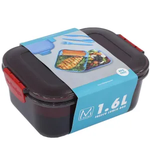 M Design Lunch Box, 1.6 Liter - Black