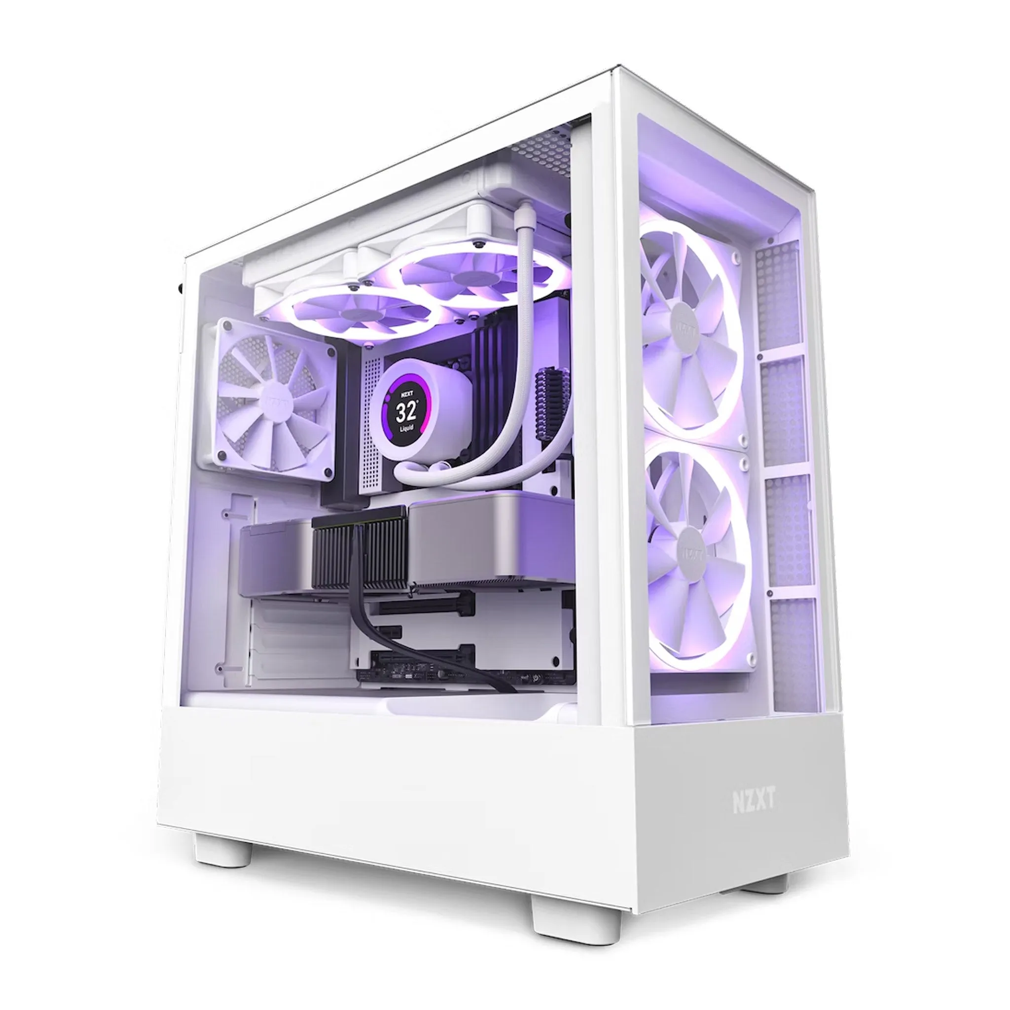 NZXT CC-H51EW-01 White H5 Elite Premium Compact Mid-Tower Case