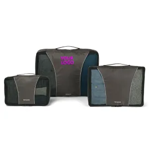 Samsonite Custom 3 Piece Packing Cube Set, Charcoal