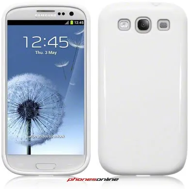 Samsung Galaxy S3 Gel Case Solid White