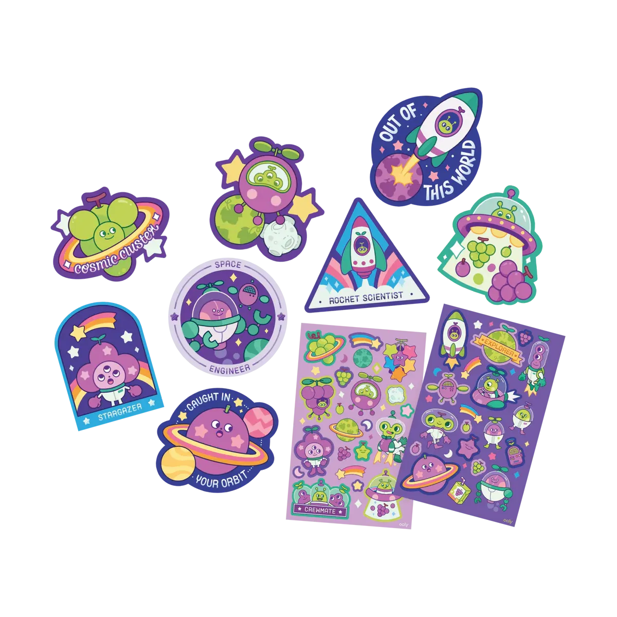 Scented Scratch Stickers: Grape Galaxy