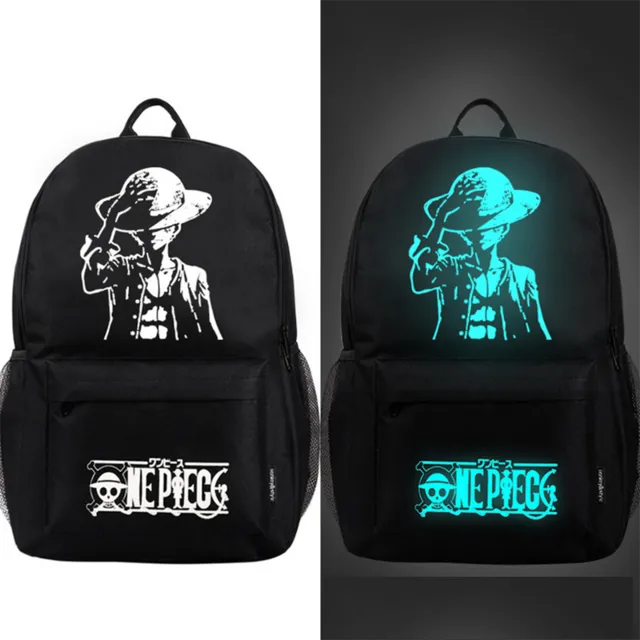 Senkey style Fashion Noctilucent Men's Backpack Anime Luminous Teenagers Men Women's Student Cartoon School Bags Casual Backpack