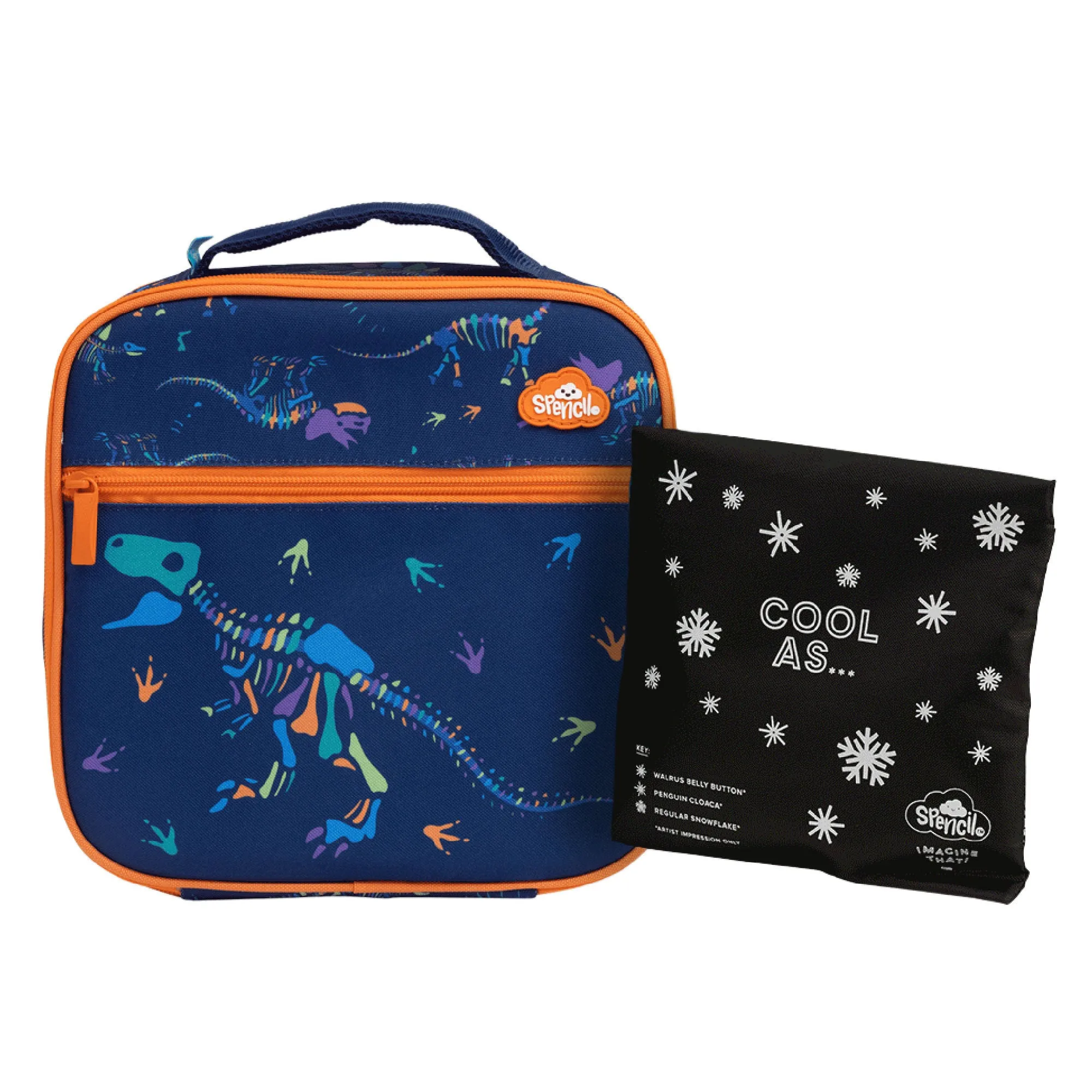 Spencil Little Cooler Lunch Bag   Chill Pack - Dino Bones