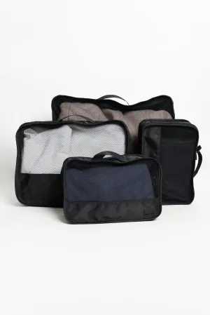 Tessa Black Packing Cube 4 Pack