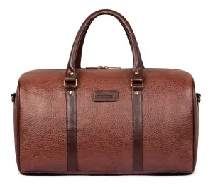 The Clownfish Amory Faux Leather 27 LTR CaramelTravel Duffel Bag