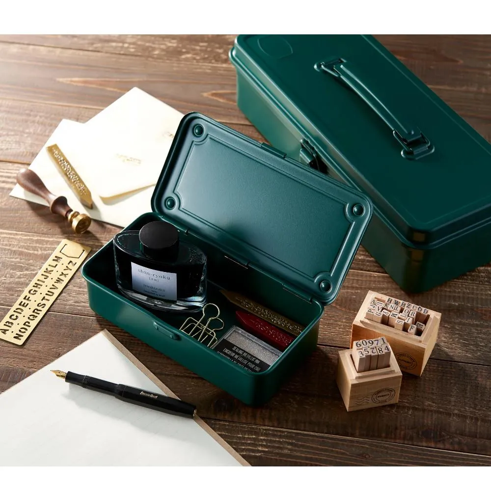 Toyo Steel Trunk Shape Toolbox T-320 Antique Green