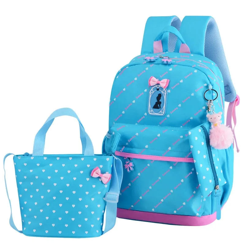 Wenkouban 3pcs/set Printing School Bags Backpacks Schoolbag Fashion Kids Lovely Backpack For Children Girls School bag Student Mochila sac